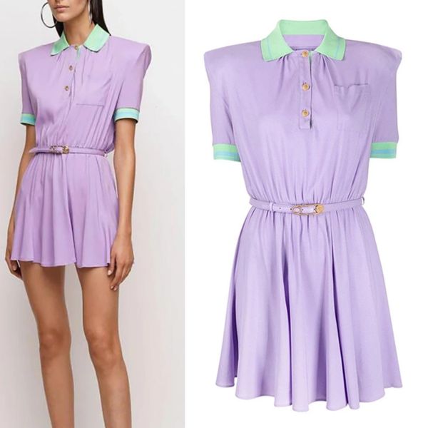 street style dresses celebrity same paragraph elegant violet waist lapels stitching dress vmoh, Black;pink
street style dresses celebrity same paragraph elegant violet waist lapels stitching dress vmoh, Black;pink