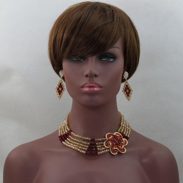 earrings & necklace gorgeous costume jewelry beaded set charming african handmade design wholesale hx227, Silver
earrings & necklace gorgeous costume jewelry beaded set charming african handmade design wholesale hx227, Silver