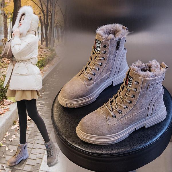 boots 2021 sneakers women warm fashion ankle plush fur keep woman shoes lace up round toe comrfortable, Black
boots 2021 sneakers women warm fashion ankle plush fur keep woman shoes lace up round toe comrfortable, Black