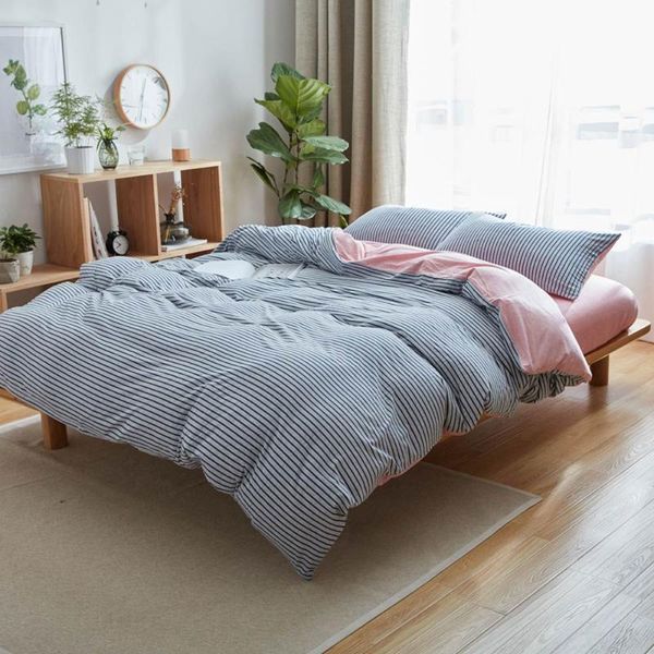 bedding sets blue stripes pink knitted cotton set soft bedlinens single king flat fitted sheet pillowcase duvet cover
bedding sets blue stripes pink knitted cotton set soft bedlinens single king flat fitted sheet pillowcase duvet cover