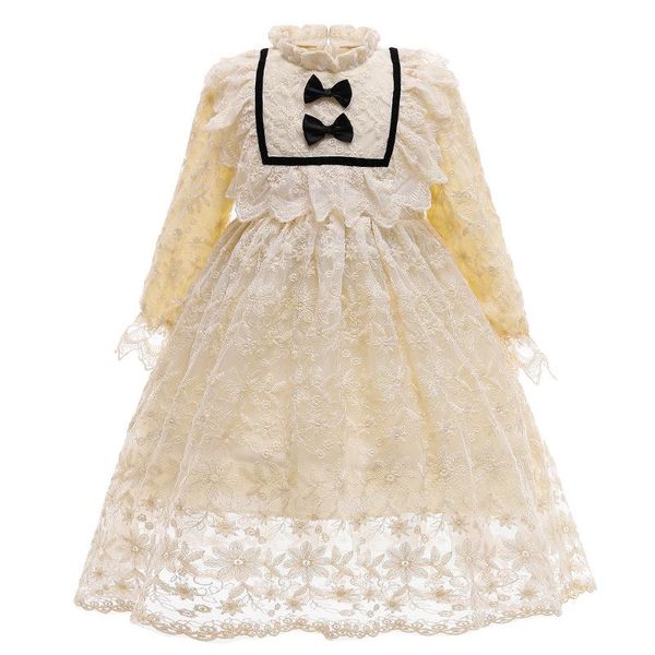 girl's dresses children's clothing 2021 long sleeve lace stitching dress girl baby casual mesh embroidery dress3-10t, Red;yellow
girl's dresses children's clothing 2021 long sleeve lace stitching dress girl baby casual mesh embroidery dress3-10t, Red;yellow