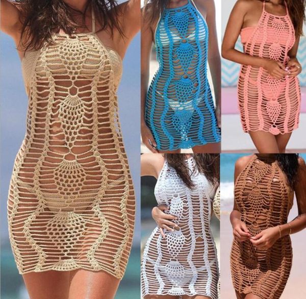 women crochet cover up bikini swimwear knit hollow out beach dress swimsuit solid tunic kaftan pareo women's, White;black
women crochet cover up bikini swimwear knit hollow out beach dress swimsuit solid tunic kaftan pareo women's, White;black