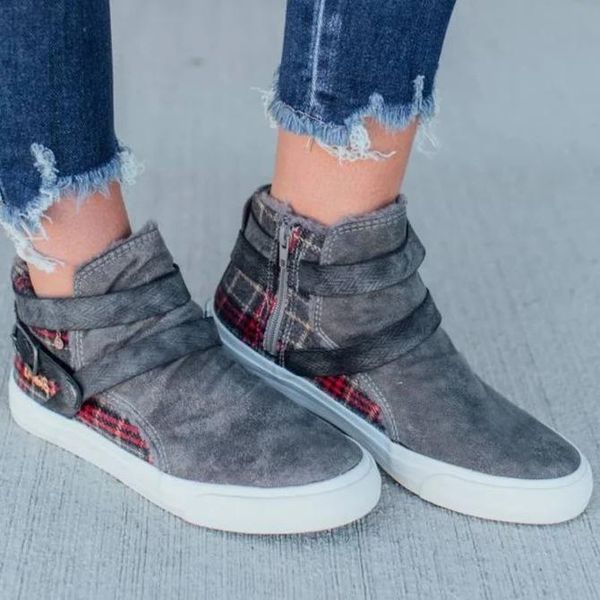 boots canvas flats woman female buckle strap ladies comfort platform shoes women solid casual zip women's footwear plus size 43, Black
boots canvas flats woman female buckle strap ladies comfort platform shoes women solid casual zip women's footwear plus size 43, Black