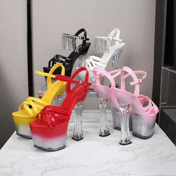 sandals luxury exotic for pole dance shoes summer women high heel korean style thick bottom slippers sexy, Black
sandals luxury exotic for pole dance shoes summer women high heel korean style thick bottom slippers sexy, Black