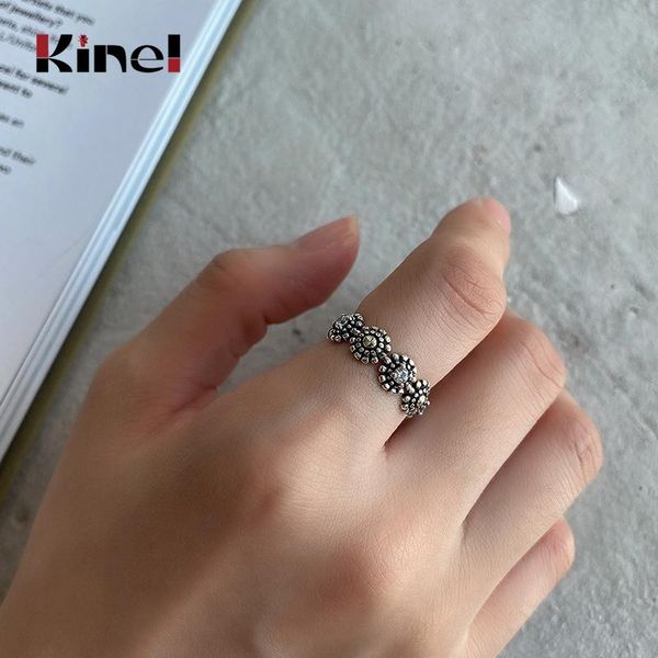 kinel 2021 anillos de plata 925 ley mujer retro make old zircon rings for women sterling silver fine jewelry cluster, Golden;silver
kinel 2021 anillos de plata 925 ley mujer retro make old zircon rings for women sterling silver fine jewelry cluster, Golden;silver