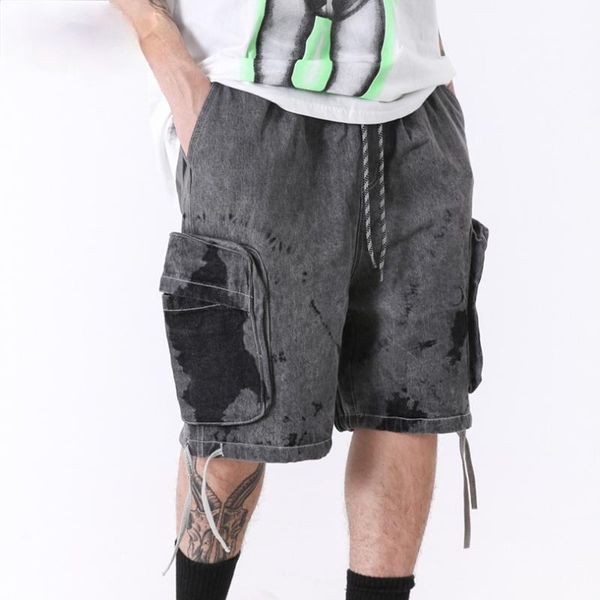 men's shorts hip hop men 's 2021 summer print pocket casual knee length streetwear middle pants, White;black
men's shorts hip hop men 's 2021 summer print pocket casual knee length streetwear middle pants, White;black