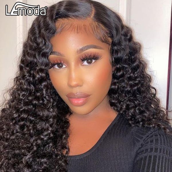 transparent lace front human hair wigs peruvian deep wave frontal wig preplucked with baby remy lemoda curly1, Black;brown
transparent lace front human hair wigs peruvian deep wave frontal wig preplucked with baby remy lemoda curly1, Black;brown