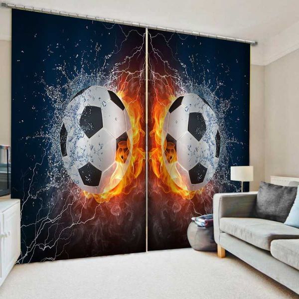 creative 3d curtain football on fire silk blackout drapes for living room bedroom window treatment &
creative 3d curtain football on fire silk blackout drapes for living room bedroom window treatment &