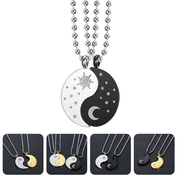 pendant necklaces 1 pair friends necklace unique stitching couple neck decoration, Silver
pendant necklaces 1 pair friends necklace unique stitching couple neck decoration, Silver