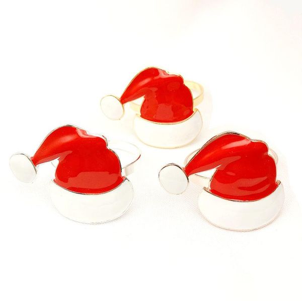 napkin rings 6pcs christmas holder alloy high-quality cute durable hat ring for bar restaurant party dinner
napkin rings 6pcs christmas holder alloy high-quality cute durable hat ring for bar restaurant party dinner