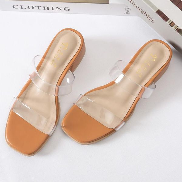 sandals 2021 transparent slippers women summer wear middle heel thick large size 34-431, Black
sandals 2021 transparent slippers women summer wear middle heel thick large size 34-431, Black