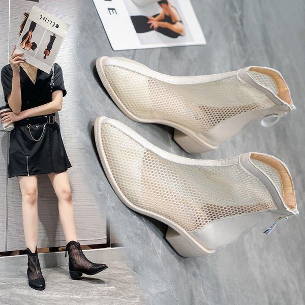 women's sandal 2021 fashion high hollow out boots for women shoes sandals, Black
women's sandal 2021 fashion high hollow out boots for women shoes sandals, Black