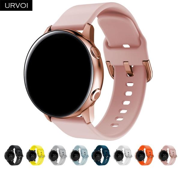 watch bands urvoi silicone band for galaxy active strap 42mm official design quick release pins soft durable, Black;brown
watch bands urvoi silicone band for galaxy active strap 42mm official design quick release pins soft durable, Black;brown