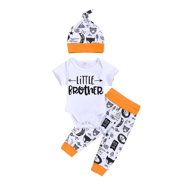 clothing sets 0-18m baby boys little bro clothes set soft romper animals pants hat 3pcs spring autumn outfits, White
clothing sets 0-18m baby boys little bro clothes set soft romper animals pants hat 3pcs spring autumn outfits, White