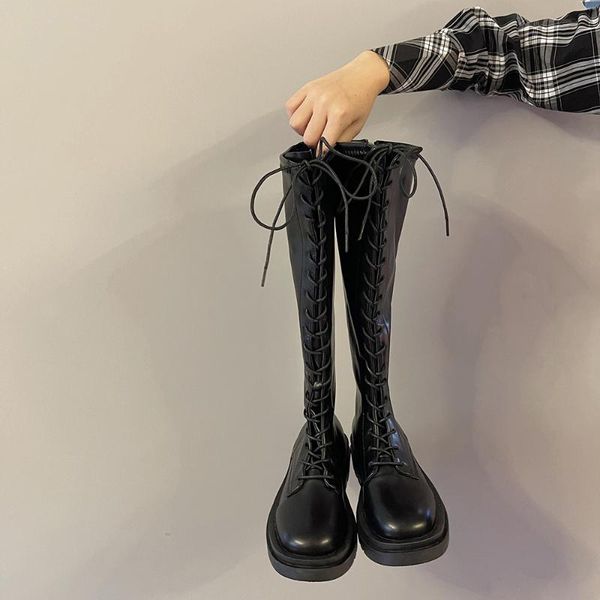 boots black women's shoes autumn 2021 retro fashion wild thick-heeled with laces ladies
boots black women's shoes autumn 2021 retro fashion wild thick-heeled with laces ladies
