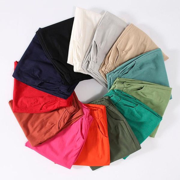 womens pants spring summer harem cotton linen solid elastic waist trousers soft for female ladys women's & capris, Black;white
womens pants spring summer harem cotton linen solid elastic waist trousers soft for female ladys women's & capris, Black;white