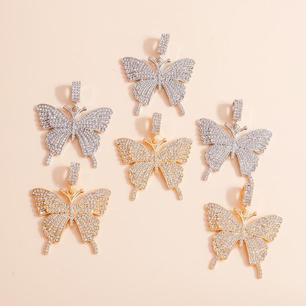 charms 2pcs 48*56mm 2 color crystal large butterfly for necklaces bracelets diy animal pendants handmade jewelry making, Bronze;silver
charms 2pcs 48*56mm 2 color crystal large butterfly for necklaces bracelets diy animal pendants handmade jewelry making, Bronze;silver
