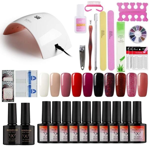 nail art kits 10 color manicure gel polish sets set tools kit (kit 03& s9 white lamp)
nail art kits 10 color manicure gel polish sets set tools kit (kit 03& s9 white lamp)