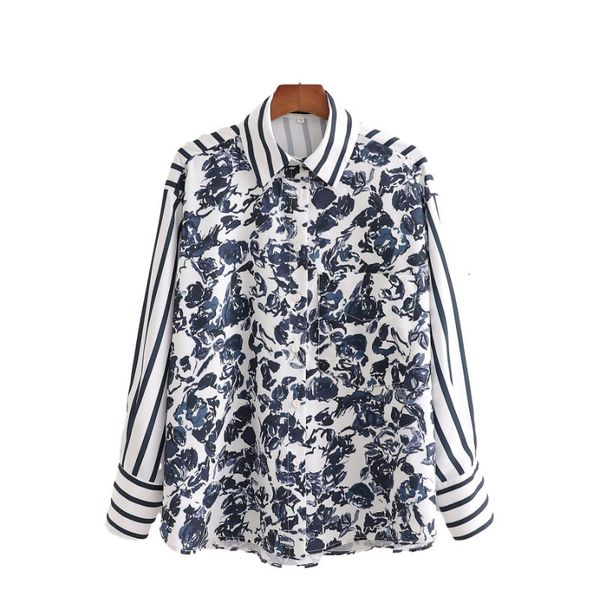 women's knits & tees vintage woman loose printed patchwork poplin blouse spring fashion office ladies stripe shirt female elegant, White
women's knits & tees vintage woman loose printed patchwork poplin blouse spring fashion office ladies stripe shirt female elegant, White
