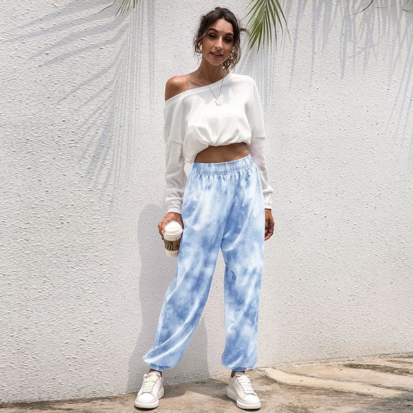 women long pant spring summer loose tie dye women sweatpants oversized joggers streetwear high waisted trousers 210524, Black;white
women long pant spring summer loose tie dye women sweatpants oversized joggers streetwear high waisted trousers 210524, Black;white