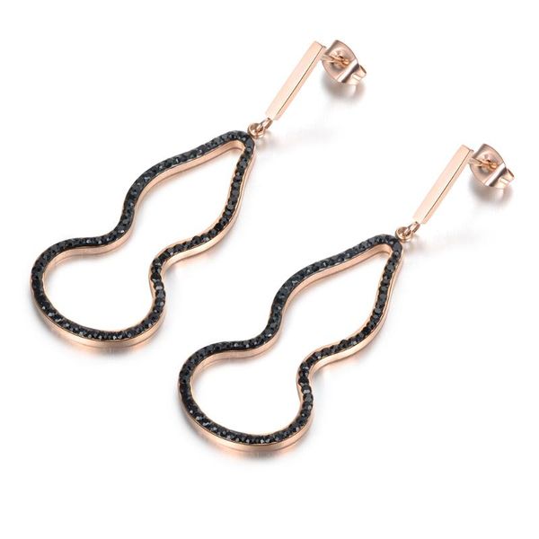 stud bohemian ol style gourd shape black/white crystals inlayed earrings stainless steel jewelry gift for women girl je18084, Golden;silver
stud bohemian ol style gourd shape black/white crystals inlayed earrings stainless steel jewelry gift for women girl je18084, Golden;silver