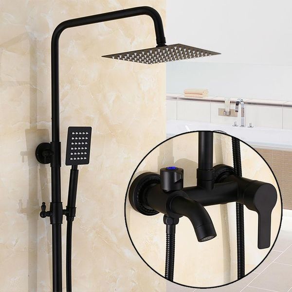black bronze single handle bath shower bathroom 8" rainfall faucet set mixer taps wall mounted 3-functions valve sets
black bronze single handle bath shower bathroom 8" rainfall faucet set mixer taps wall mounted 3-functions valve sets