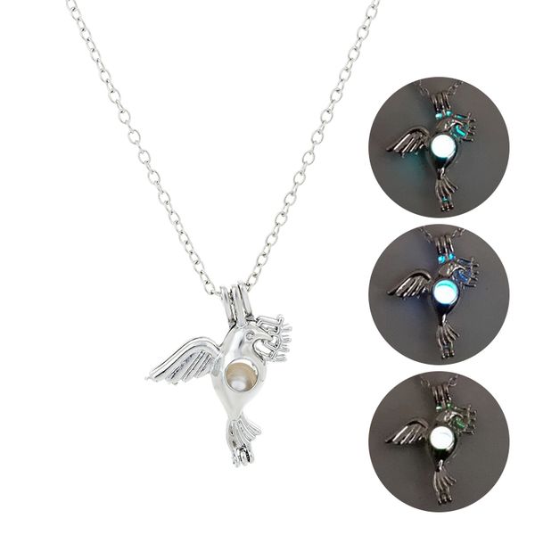 luminous stone pigeon pendant necklace glow in the dark necklaces women sliver plated animal jewelry, Silver
luminous stone pigeon pendant necklace glow in the dark necklaces women sliver plated animal jewelry, Silver