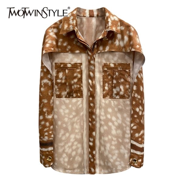 print hit color blouse for women lapel long sleeve patchwork pocket casual shirt female fashion clothing 210524, White
print hit color blouse for women lapel long sleeve patchwork pocket casual shirt female fashion clothing 210524, White