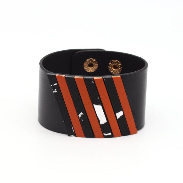 tennis totabc multicolor striped leather bracelets for women warp & bangles gold metal button party jewelry gifts, Golden;silver
tennis totabc multicolor striped leather bracelets for women warp & bangles gold metal button party jewelry gifts, Golden;silver