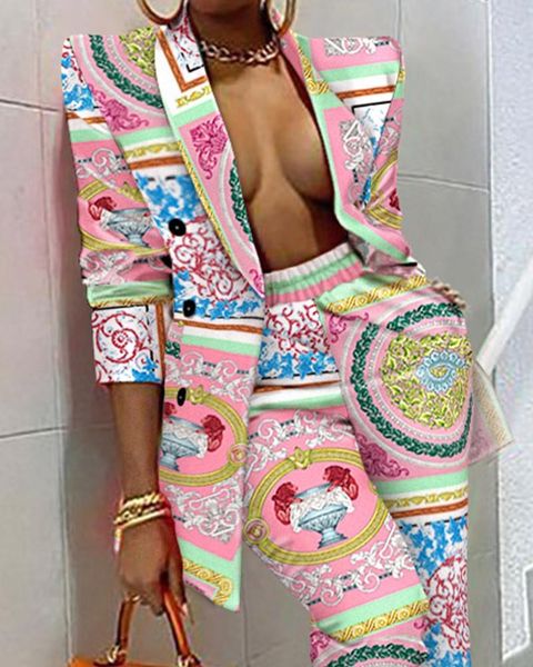 women's two piece pants rmsfe 2021 autumn women printed long sleeve lapel fashion suit waist closing coat set, White
women's two piece pants rmsfe 2021 autumn women printed long sleeve lapel fashion suit waist closing coat set, White