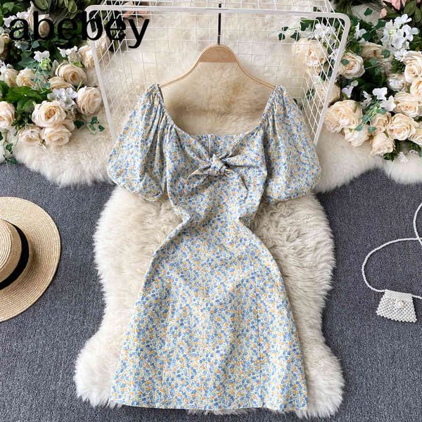 women irregular ruffles floral dress french sweet puff slevee a-line es summer bohemian print beach short 210512, Black;gray 
women irregular ruffles floral dress french sweet puff slevee a-line es summer bohemian print beach short 210512, Black;gray