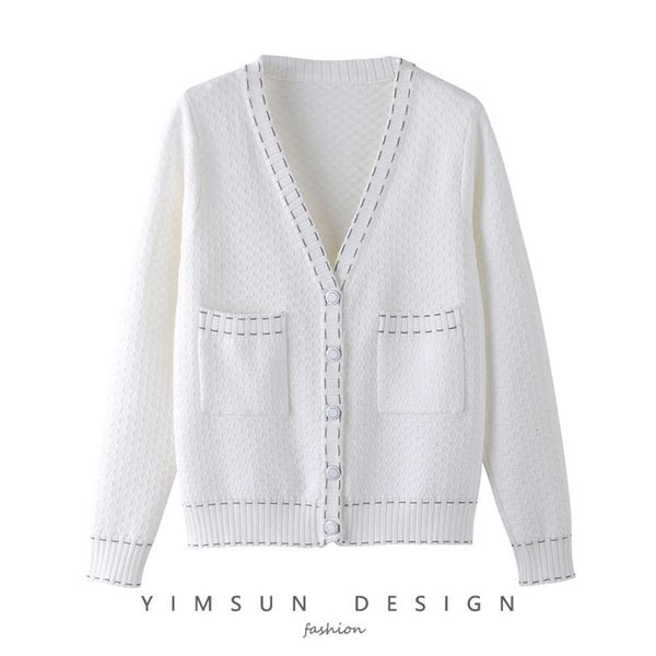 women's sweaters sweater early autumn v-neck long sleeve thin small fragrant ice silk knitwear cardigan mqrh, White;black
women's sweaters sweater early autumn v-neck long sleeve thin small fragrant ice silk knitwear cardigan mqrh, White;black