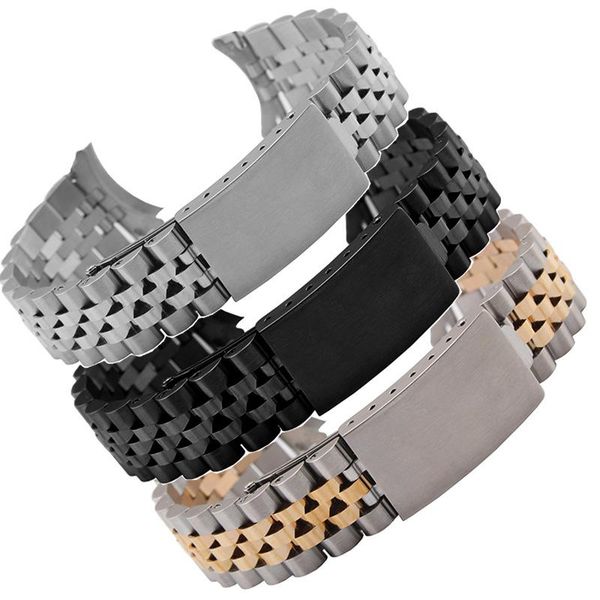 watch bands band strap stainless steel tone 13mm 17mm 18mm 19mm 20mm 21mm 22mm rose gold silver watchband oyster bracelet for dayjust, Black;brown
watch bands band strap stainless steel tone 13mm 17mm 18mm 19mm 20mm 21mm 22mm rose gold silver watchband oyster bracelet for dayjust, Black;brown
