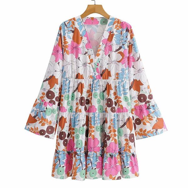 casual dresses yenkye vintage women multicolor floral print dress female flare sleeve v neck a-line holiday summer short vestido, Black;gray
casual dresses yenkye vintage women multicolor floral print dress female flare sleeve v neck a-line holiday summer short vestido, Black;gray