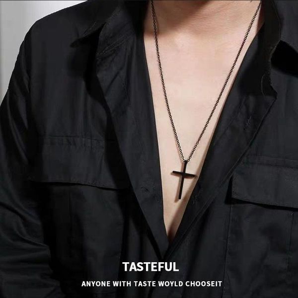 pendant necklaces 2021 titanium steel cross necklace men's fashion hip hop i couple stainless women's ornament, Silver
pendant necklaces 2021 titanium steel cross necklace men's fashion hip hop i couple stainless women's ornament, Silver