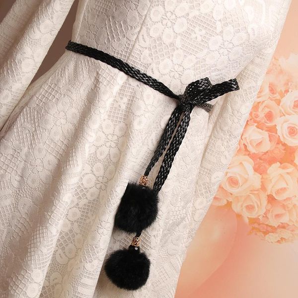 belts women bohemia style braided woolen belt fashion ladies woven knot decorated waist chain rope accessories 2021, Black;brown
belts women bohemia style braided woolen belt fashion ladies woven knot decorated waist chain rope accessories 2021, Black;brown