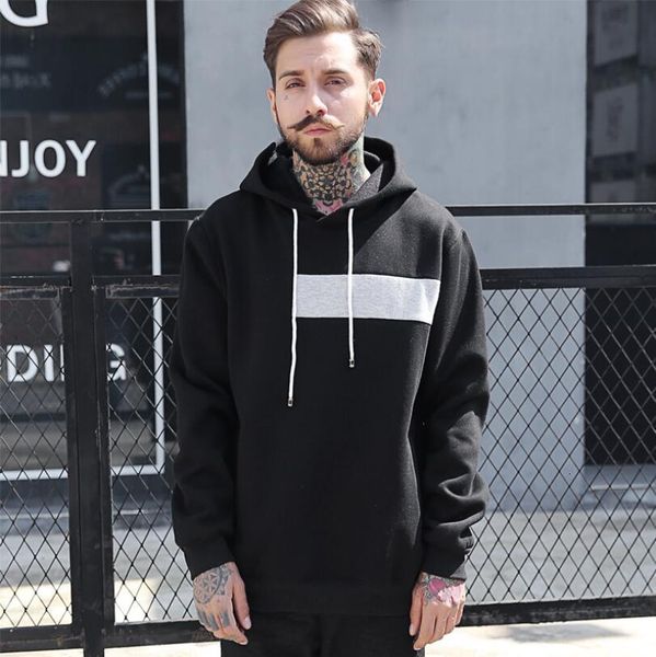 men's hoodies & sweatshirts casual fashion designer mens autumn winter patchwork contrast color male fleece pullover hooded s, Black
men's hoodies & sweatshirts casual fashion designer mens autumn winter patchwork contrast color male fleece pullover hooded s, Black