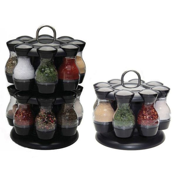 16pcs rotating condiment seasoning jars set for spices pepper sprays bottles salt shakers holder kitchen storage rack organizer & organizati
16pcs rotating condiment seasoning jars set for spices pepper sprays bottles salt shakers holder kitchen storage rack organizer & organizati
