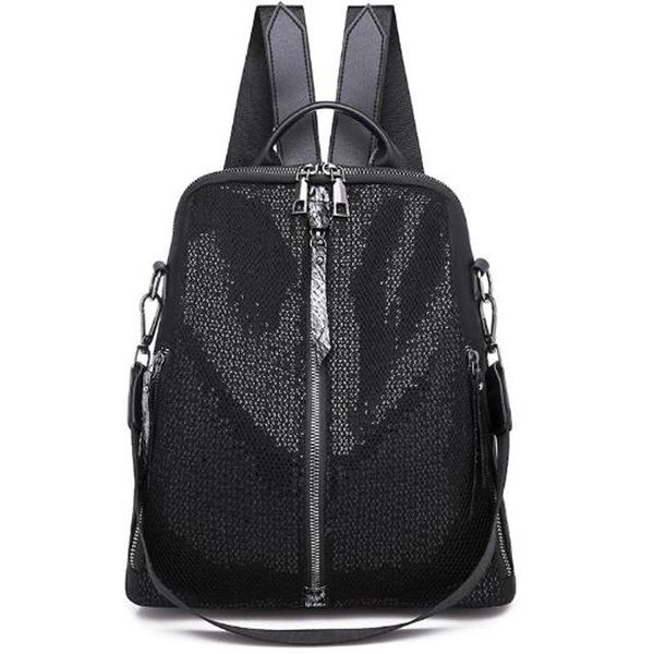 outdoor bags korean travel backpack casual student bag women's nylon waterproof black sequin female
outdoor bags korean travel backpack casual student bag women's nylon waterproof black sequin female