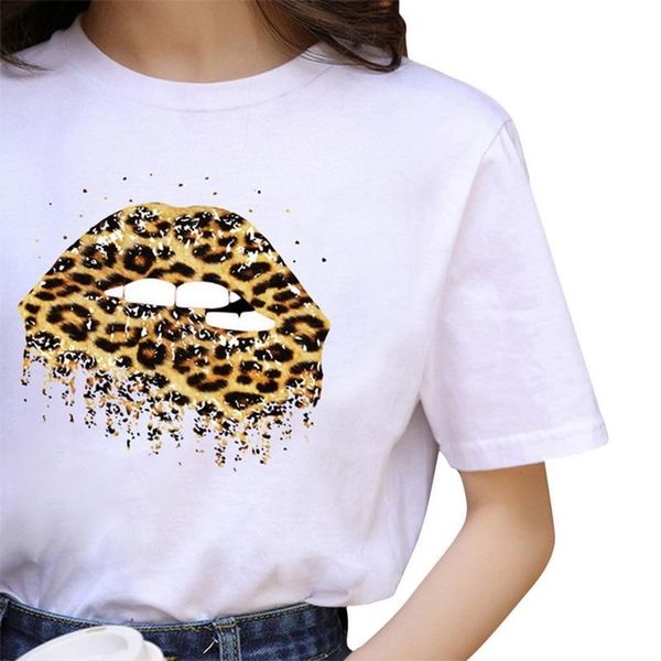 summer fashion shirt lips leopard graphic t women base o-neckblack tees kiss lip funny girls tshirt women's t-shirt, White
summer fashion shirt lips leopard graphic t women base o-neckblack tees kiss lip funny girls tshirt women's t-shirt, White