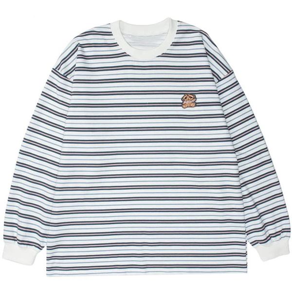 men's t-shirts tees shirts harajuku embroidery bear stripe long sleeve tshirts streetwear hip hop cotton loose casual fashion men, White;black
men's t-shirts tees shirts harajuku embroidery bear stripe long sleeve tshirts streetwear hip hop cotton loose casual fashion men, White;black