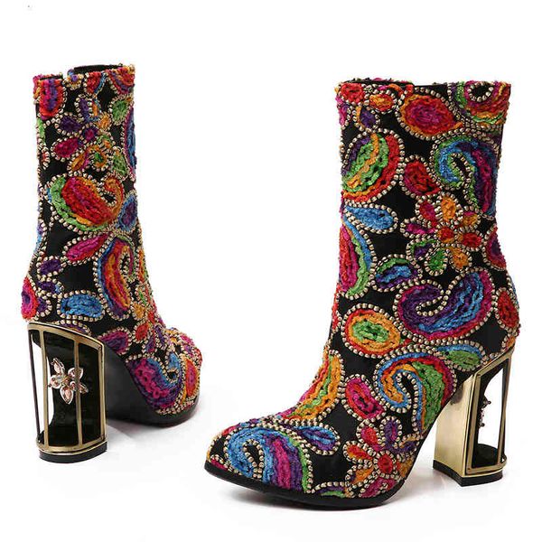 dress shoes botas femininas de estampa étnica phoentin, botas curtas com flores, cor misturada, salto alto 10cm, alta qualida, ft255 2fz5, Black
dress shoes botas femininas de estampa étnica phoentin, botas curtas com flores, cor misturada, salto alto 10cm, alta qualida, ft255 2fz5, Black