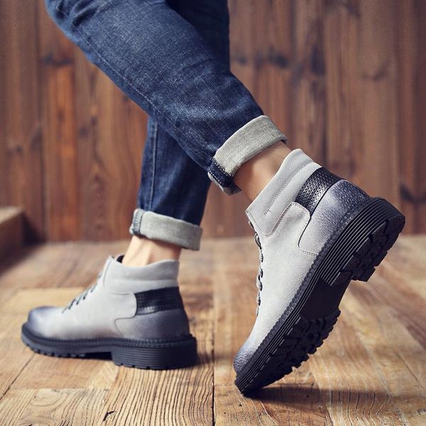 boots genuine leather ankle lace up outdoor men fashion desert high shoes a4, Black
boots genuine leather ankle lace up outdoor men fashion desert high shoes a4, Black