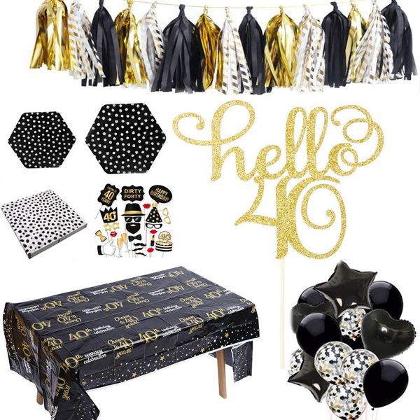 disposable dinnerware omilut 40th birthday party decor anniversary tableware set black gold decoration hello 40 cake e
disposable dinnerware omilut 40th birthday party decor anniversary tableware set black gold decoration hello 40 cake e
