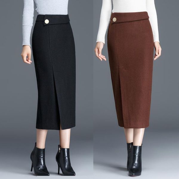 winter fall fashion office ladies women black brown woolen pencil skirt , autumn 3xl placket long wool skirts for woman
winter fall fashion office ladies women black brown woolen pencil skirt , autumn 3xl placket long wool skirts for woman