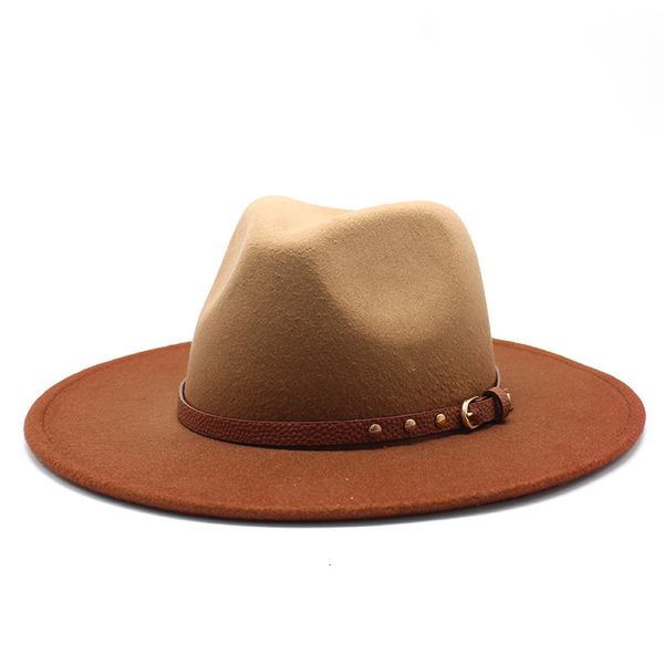 berets men women two-color gradient wide brim wool felt jazz fedora hats british style trilby party formal panama cap dress hat xo, Blue;gray
berets men women two-color gradient wide brim wool felt jazz fedora hats british style trilby party formal panama cap dress hat xo, Blue;gray