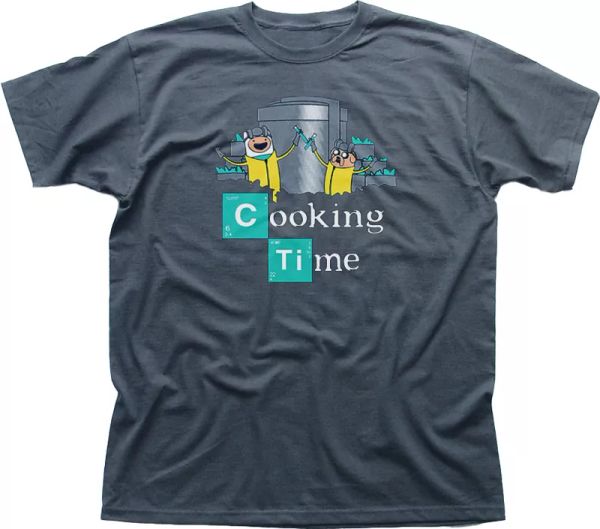 Adventure Cooking Time Finn Jake Breaking Bad Walter grey cotton t-shirt FN09847, White;black
Adventure Cooking Time Finn Jake Breaking Bad Walter grey cotton t-shirt FN09847, White;black