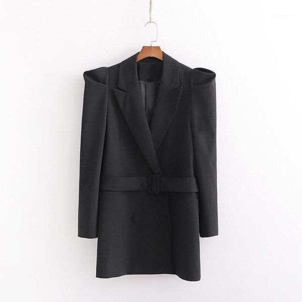 women double breasted black blazer long puff sleeve suit coat jacket fashion chic blazers female with belt 2021 wb42 women's suits &, White;black
women double breasted black blazer long puff sleeve suit coat jacket fashion chic blazers female with belt 2021 wb42 women's suits &, White;black