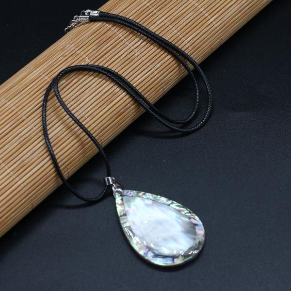 pendant necklaces -selling natural mother shell drop-shaped trendy necklace making diy jewelry accessories bracelet size 35x55mm gift, Silver
pendant necklaces -selling natural mother shell drop-shaped trendy necklace making diy jewelry accessories bracelet size 35x55mm gift, Silver
