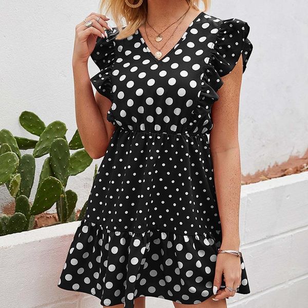 casual dresses plus size dot printed a-line dress for women summer elegant v-neck sleeveless -dresses, Black;gray
casual dresses plus size dot printed a-line dress for women summer elegant v-neck sleeveless -dresses, Black;gray